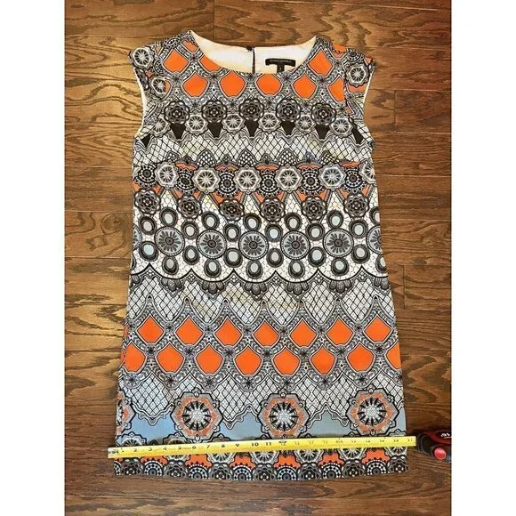 Banana Republic Women's 6 Colorful Short Sleeve Mini Shift Dress Casual Business - Picture 8 of 9